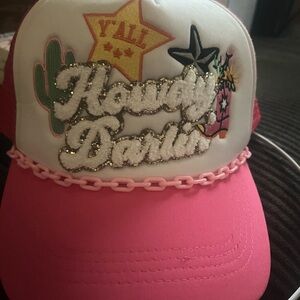 Bright Pink Cap with Fun Design